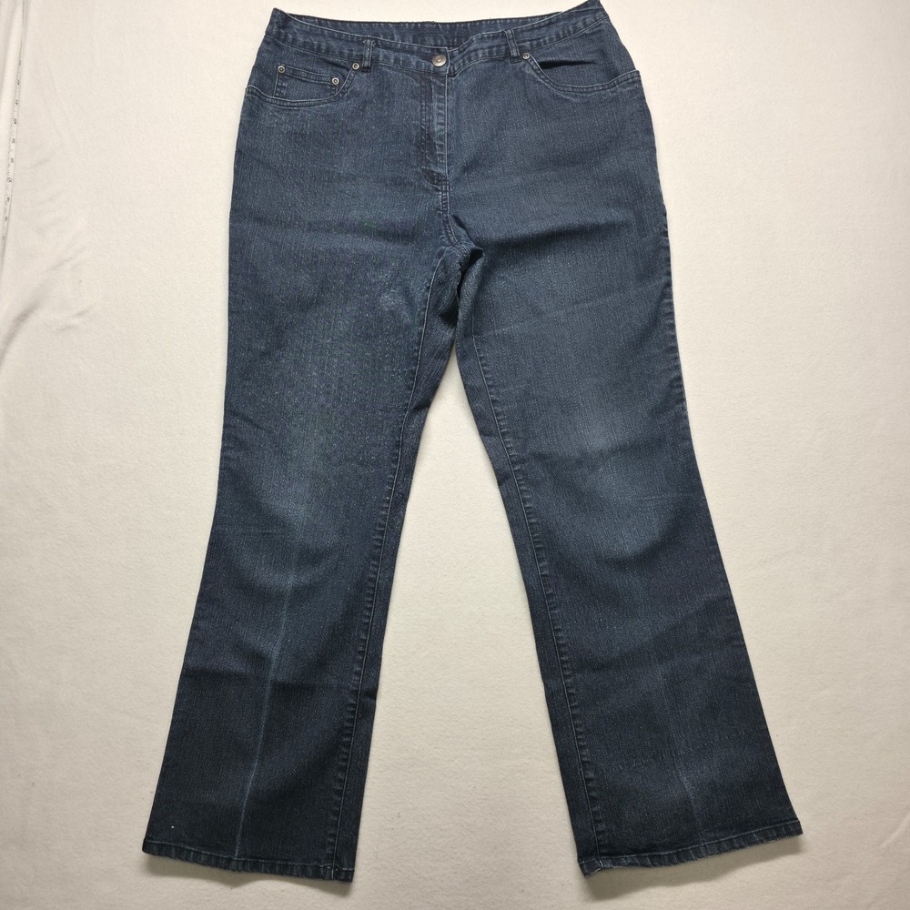 Ruby Red Women's Bootcut High Rise Denim Blue Jeans Size 14 (33X29.5)
